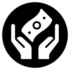 hands glyph icon