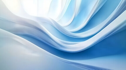 Fototapeta premium Abstract blue flowing lines business technology theme background