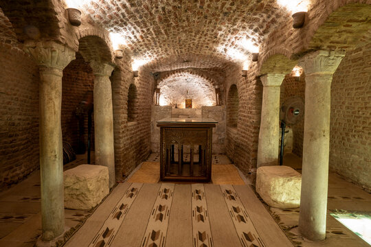 Cavern Church, known as Abu Serga, Christian Coptic church, Cairo, Egypt, North Africa