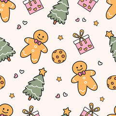 seamless christmas pattern.