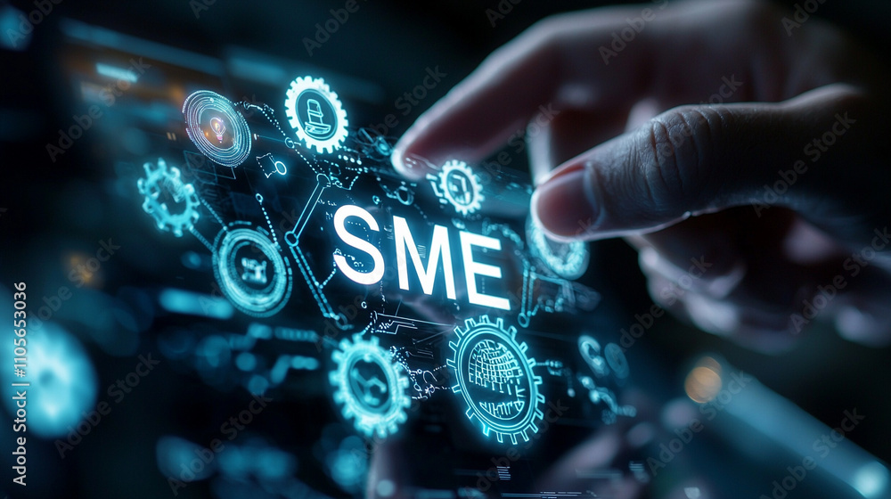 Poster ai-generated technology interaction business environment digital content innovative viewpoint enhanc