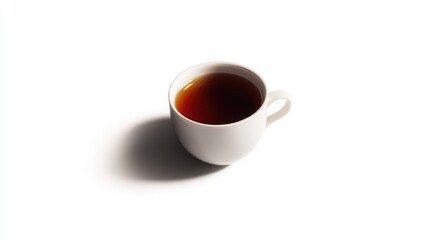 Obraz premium Cup of tea, isolated on white background, clipping path, full depth of field.