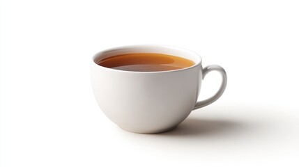 Cup of tea, isolated on white background, clipping path, full depth of field.