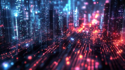 Obraz premium international communication , word, city, fiber network, wifi, digital, network 