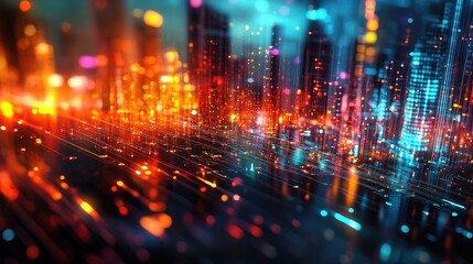 Obraz premium international communication , word, city, fiber network, wifi, digital, network 