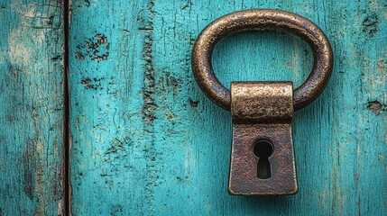 An innovative representation of quantum encryption technologies in business applications Stock Photo with side copy space