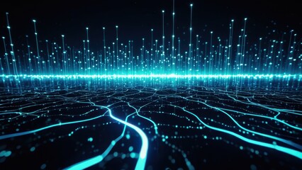 A professional, highly detailed 4K image of a modern office, showcasing a laptop with a holographic display featuring advanced concepts and visualizations for revolutionary renewable energy solutions