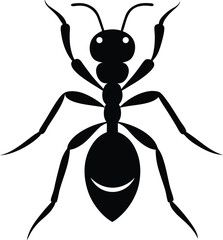 High Quality Ant Vector Silhouette