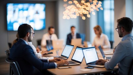 Modern Office Meeting Room with High-Fidelity Equipment