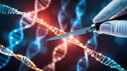 Glowing DNA Strands with Precision Cutting Tool