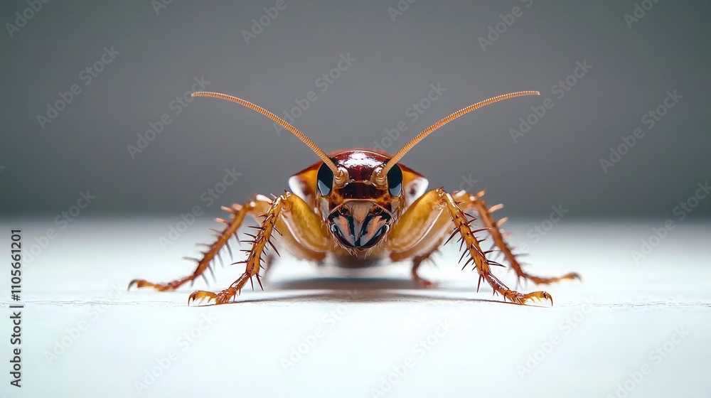 Poster fierce wasp macro close up image showcasing intricate insect anatomy and texture