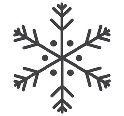 snowflake on white
