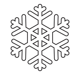 snowflake on white background