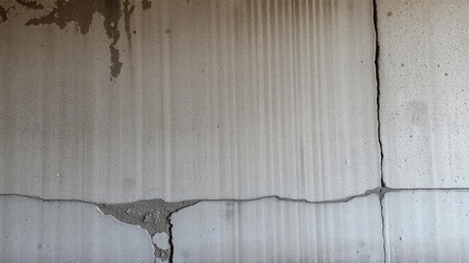 Gritty and grungy concrete wall with rough texture covered in dirt and grime, background