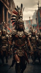 Fototapeta premium Majestic Aztec Warriors