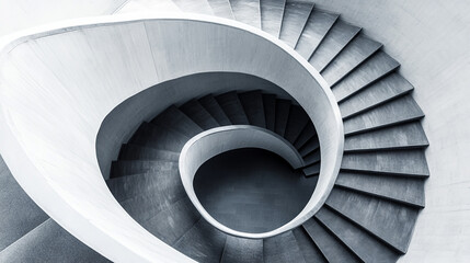 Fototapeta premium A modern building stairs architecture ai generated