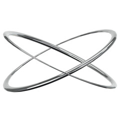 y2k metal chrome abstract 3D Icon Illustration