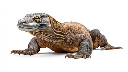 Fototapeta premium Closeup of a Powerful and Fierce Reptilian Predator in its Natural Habitat