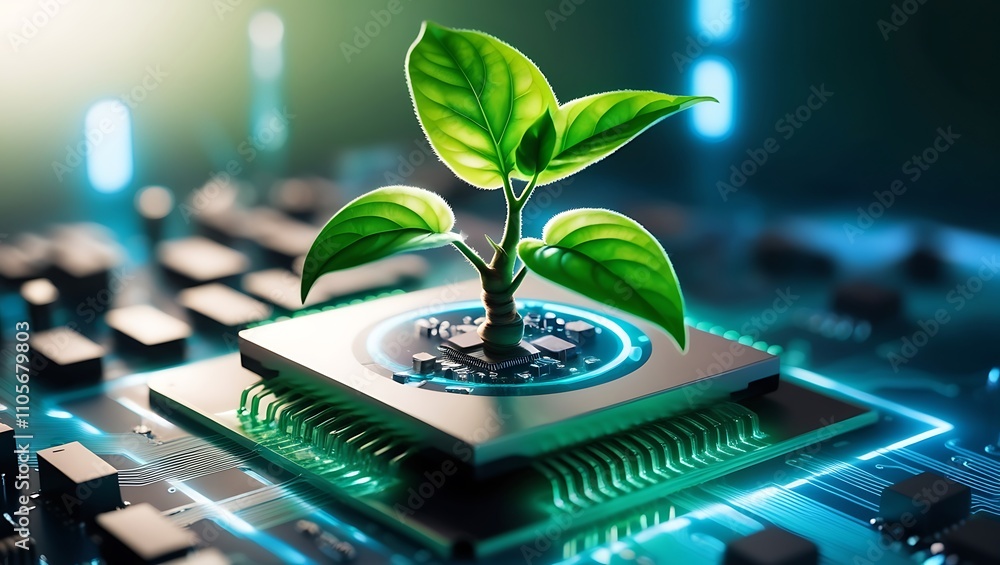 Poster harmony of nature and technology: sustainable seed planting and digital technology fusion in uhd ima