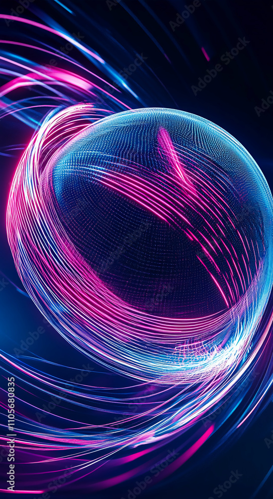 Poster swirling colors create a vibrant, dynamic abstract composition in digital art showcasing energy and 