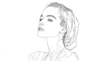 Fototapeta premium Elegant Silhouette: The Beauty of Simplicity