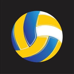 Volleyball ball icon vector. Volleyball illustration. volleyball sports game icon. volleyball ball summer