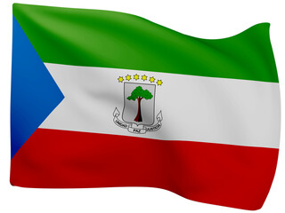 3d Flags Of Equatorial Guines.