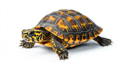 Obraz premium Detailed Close up Shot of a Beautiful Ornate Turtle Shell