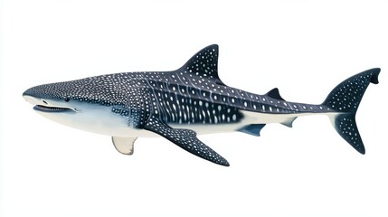 Fototapeta premium Powerful Whale Shark Swimming Gracefully in the Ocean Depths