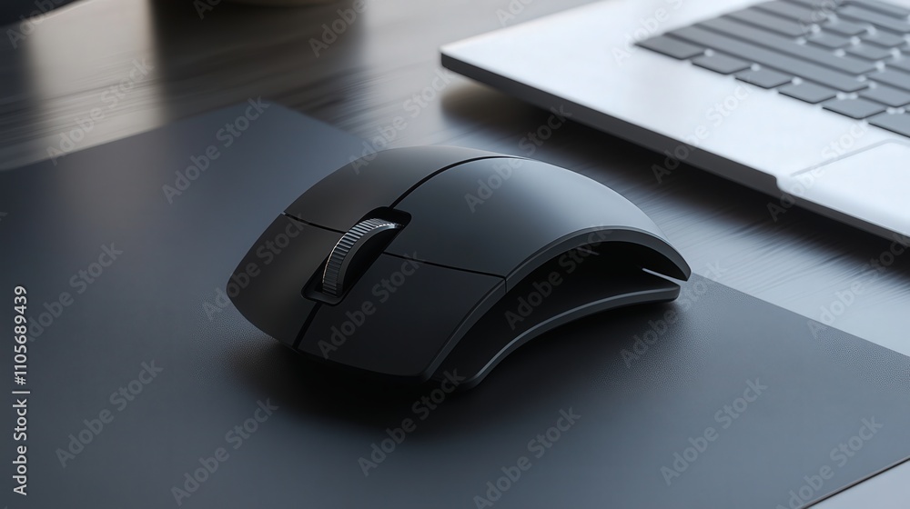 Aufkleber a foldable travel mouse with a unique, compact design that reduces its size for easy portability. wh
