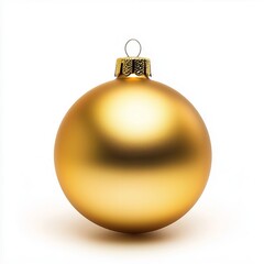 christmas ball isolated on white - Generative AI