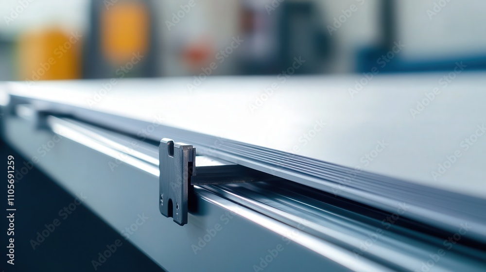 Poster a guillotine paper cutter with a built-in paper clamp, providing stability and precision when cuttin