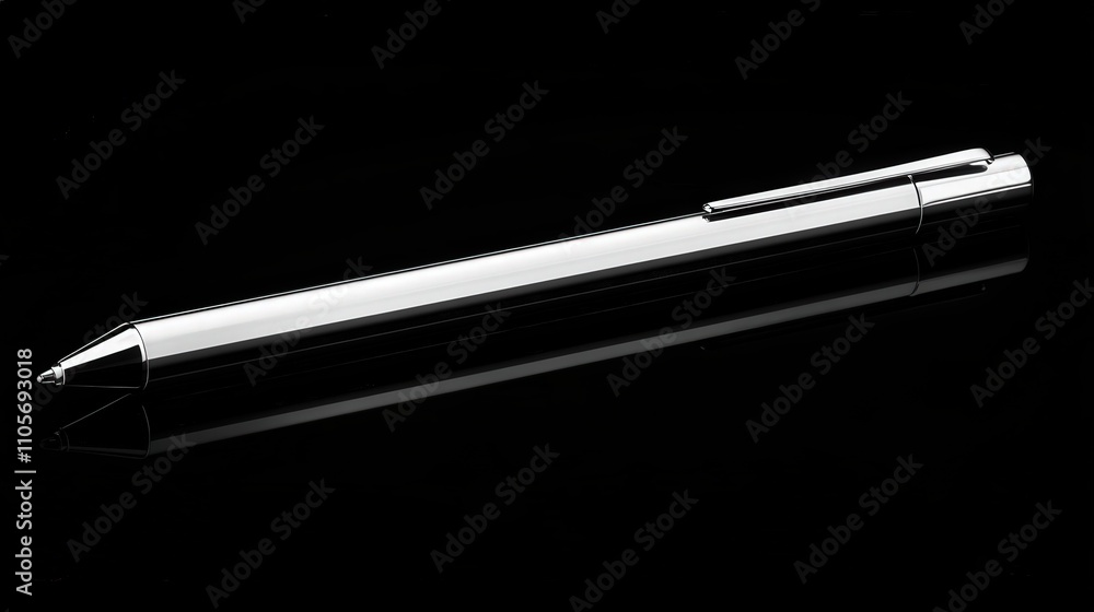 Poster a high-tech pen with a built-in stylus and smart features, allowing it to sync with digital devices 
