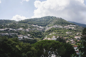 Obraz premium view from the top of the mountain in Amalfi