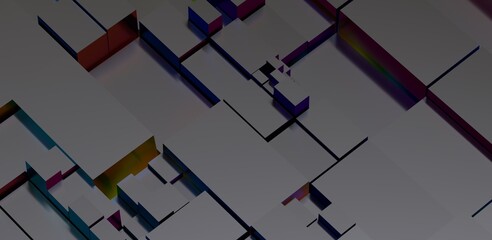 Abstract 3D Geometric Background