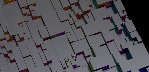 Abstract 3D Geometric Pattern Background
