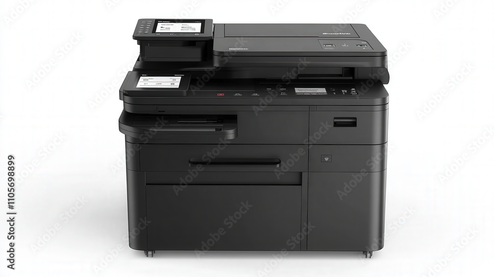Poster a multifunction photocopier with cloud printing capability, allowing users to print directly from th