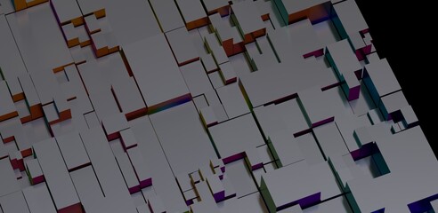 Abstract 3D Geometric Background