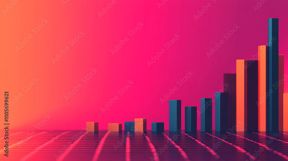 Poster ai generate data visualization insights modern office infographic display digital environment abstra