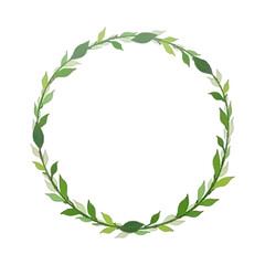 Green leaves border png transparent background