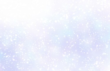 Fototapeta premium Falling snow light blue violet fuzz background. Pastel soft texture.
