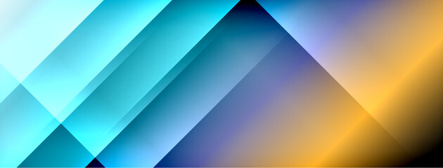 Dynamic shadow lines with gradient colors geometric background