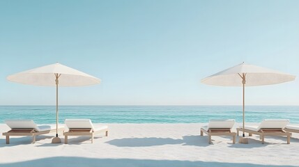 Obraz premium 地中海風の海辺の風景