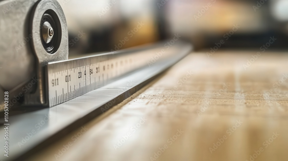 Poster a paper cutter with an easy-to-read ruler and locking mechanism, ensuring that users can cut paper a