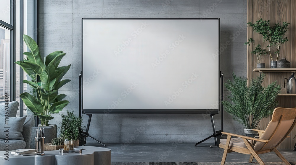 Poster a portable foldable presentation screen, ideal for on-the-go professionals who need a quick setup fo