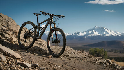 mountain bike on the beach