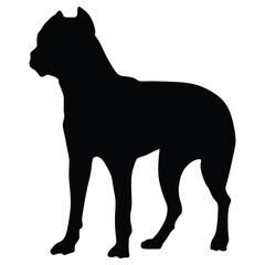 Dog Cane Corso silhouette 