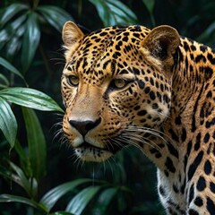 Obraz premium close up portrait of a leopard