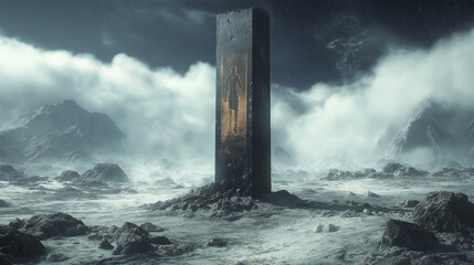 storm clouds over the sea