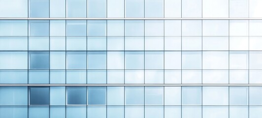 Modern Glass Building Facade: Architectural Design and Urban Structure